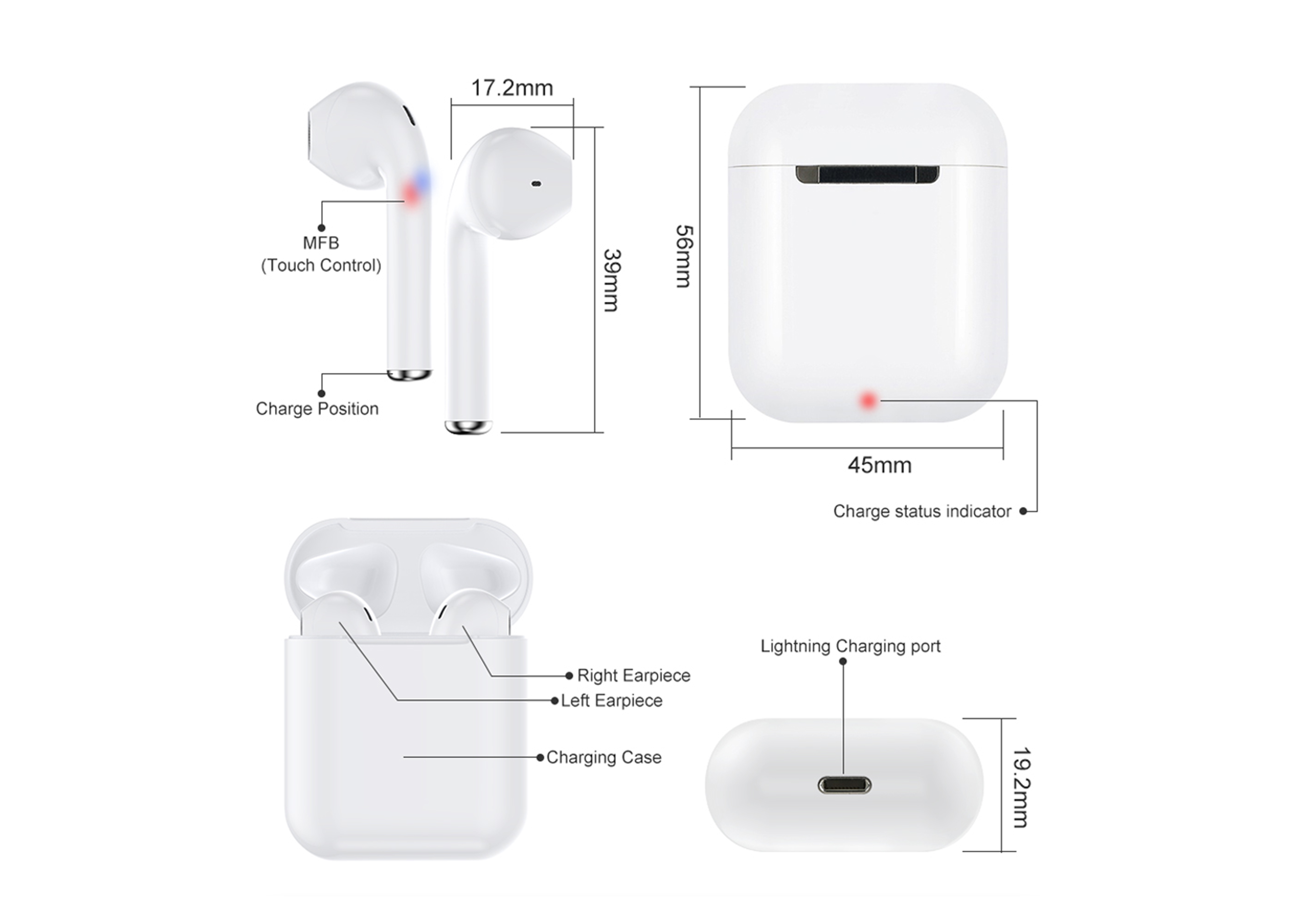 airplus earbuds volume control